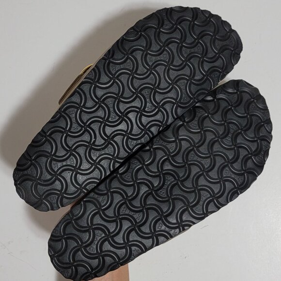 Birkenstock Boston Big Buckle Shearling Clog Womens 39 8/8.5 Brown Cozy Boho - Picture 8 of 8